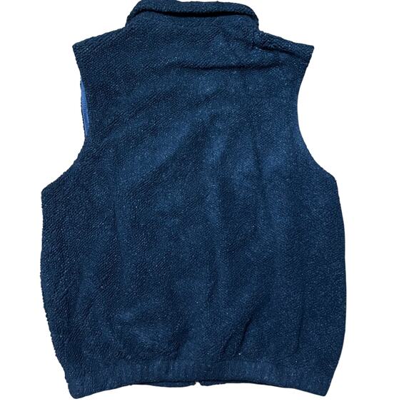 Mens Pendleton Navy Blue Sherpa Zip Up Vest Size Medium - Picture 2 of 5